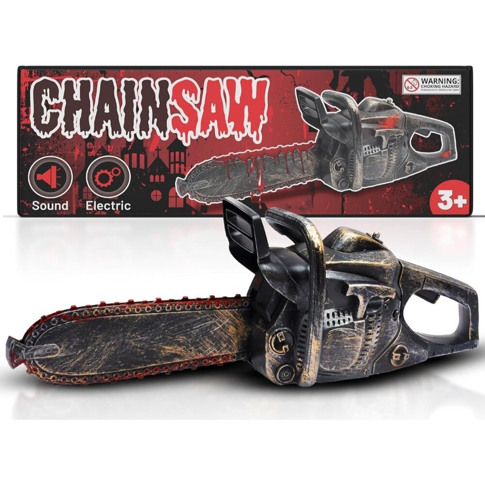 16" Bloody Rusty Electric Chainsaw Battery Operated Massacre Role Play Accessory